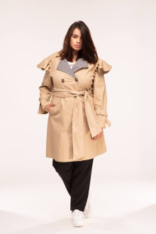 TRENCH COAT WITH GINGHAM