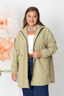 Modern khaki lined parka