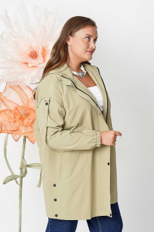 Modern khaki lined parka