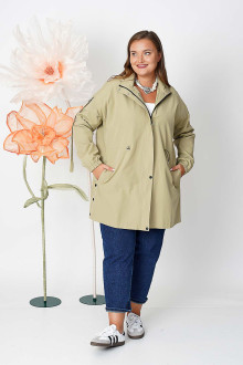 Modern khaki lined parka