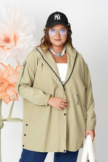 Modern khaki lined parka