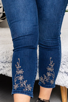 Maxi Skinny Jeans with stones and embroidery