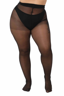 30 DEN black plus size tights