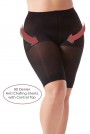 Anti chafing thigh and tummy tuck in black