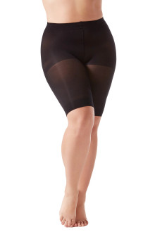 Anti chafing thigh and tummy tuck in black