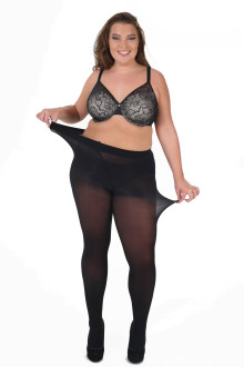 50 DEN black plus size tights