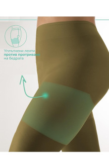 60 DEN маслинено зелен непрозрачен макси чорапогащник