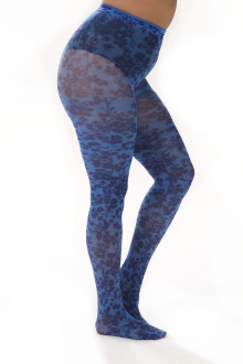 Cornflower Printed Tights