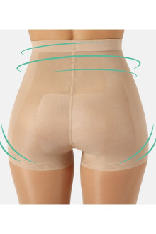 SUPPORT AND SHAPER TIGHTS HIGH WAIST - 20 DEN, natural tan