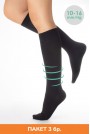 Чорапи със СРЕДНА КОМПРЕСИЯ - 100 DEN, черни, пакет 3 бр.