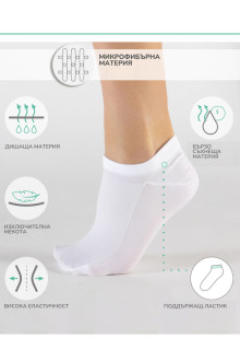 MICROFIBER ANKLE SOCKS, pack of 6 pcs.