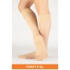 Чорапи до колената с микрофибърна масажираща подложка 20 ДЕН, бежови, пакет 6 бр.
