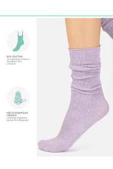 SHINY RUPPED SOCKS - 60 DEN, pack of 4 pcs.