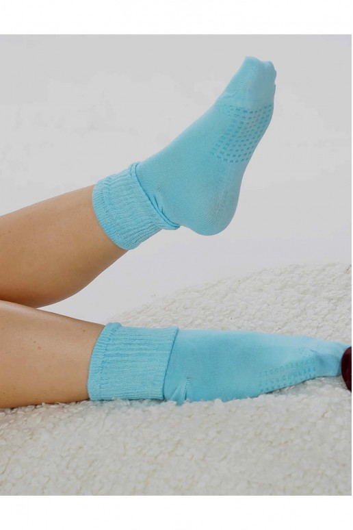Wide and soft bamboo socks - blue