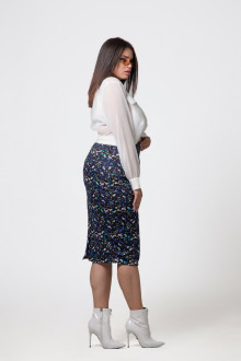 PENCIL SKIRT IN ABSTRACT PRINT