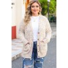Light plus size cardigan with multicolored threads