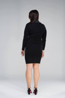 KNITTED BODYCON DRESS WITH STUDS