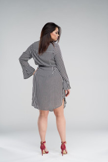 SHIRT DRESS IN STRIPE WITH BELT