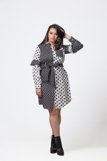 SHIRT DRESS IN MIXED SPOT