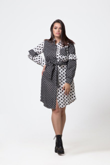 SHIRT DRESS IN MIXED SPOT