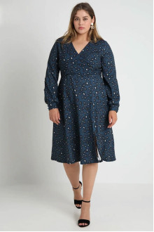 BUTTON WRAP DRESS IN LEOAPRD PRINT