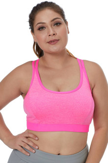 Rosy Double Straps Plus size Sports Bra