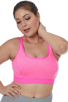 Rosy Double Straps Plus size Sports Bra